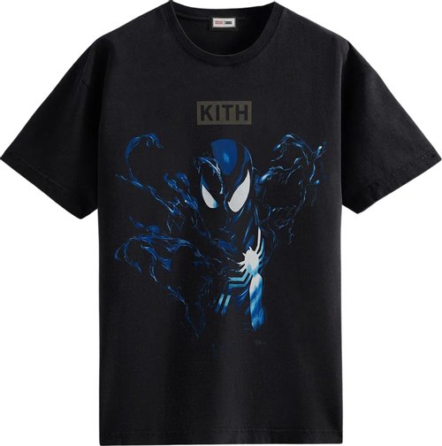 Black Friday Kith Marvel Spider-Man Black Suit Vintage Tee Black