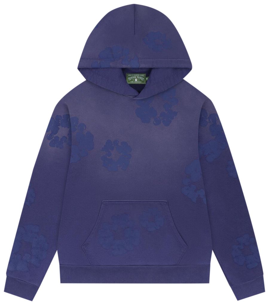 Denim Tears Mono Cotton Wreath Hoodie Washed Blue