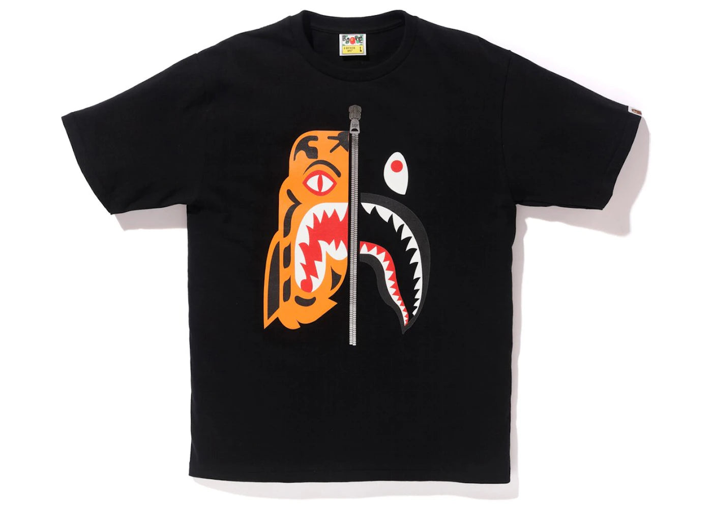 PROMO BAPE Tiger Shark Funthera Militia Tee Black