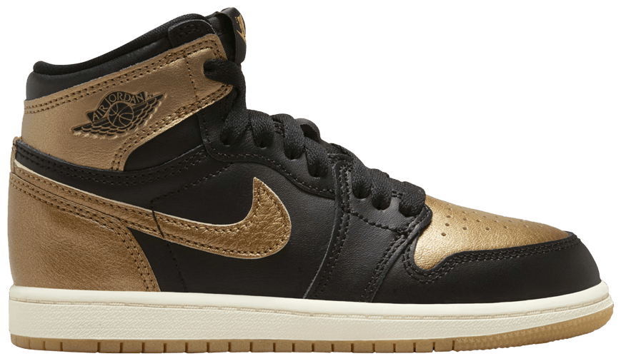 Jordan 1 Retro High OG Black Metallic Gold (PS)