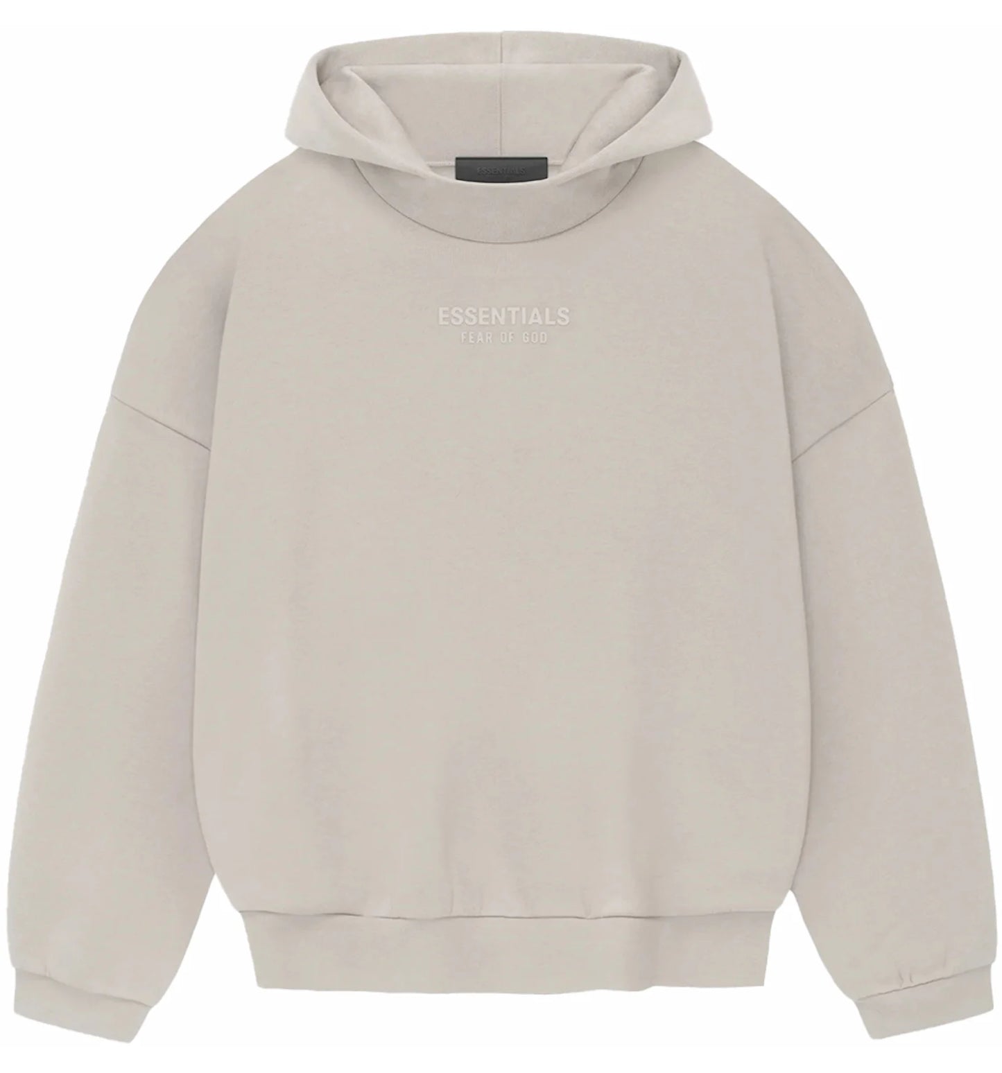 Black Friday Fear of God Essentials Hoodie Silver Cloud