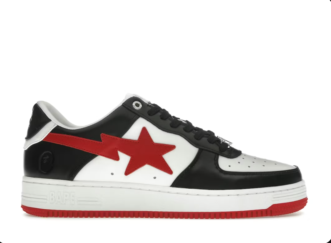 A Bathing Ape Bape Sta #3 M2 White Black Red