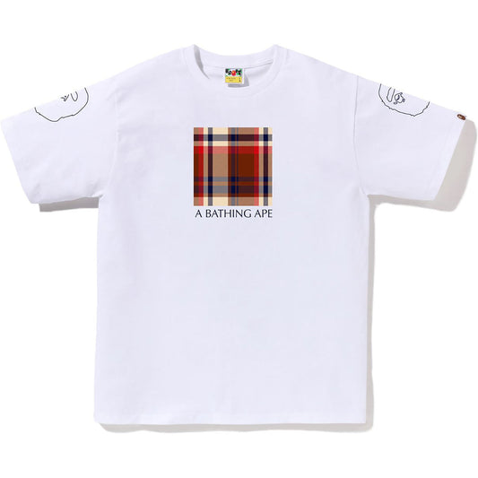 BAPE Square Burberry Tee White