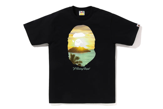 BAPE A Rising Bape Sun Tee Black