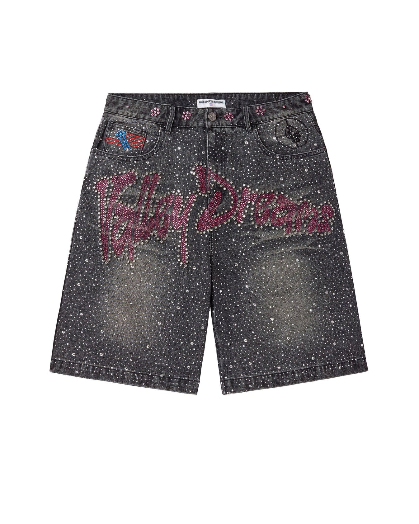 Vale Forever Iced Out Jorts Black