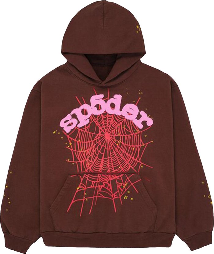 PROMO Sp5der Web Hoodie Brown