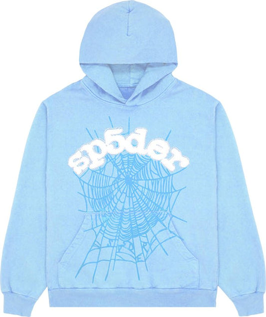 PROMO Sp5der Web Hoodie Sky Blue