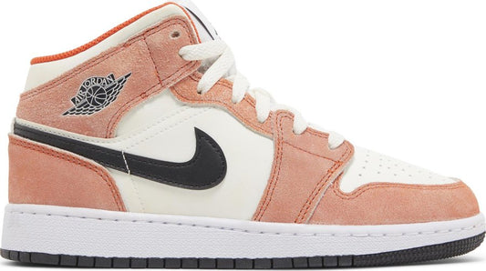 PROMO Jordan 1 Mid SE Orange Suede (GS)