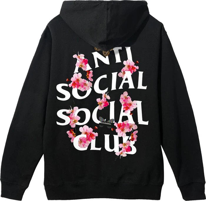 PROMO Anti Social Social Club Flowers Hoodie Black