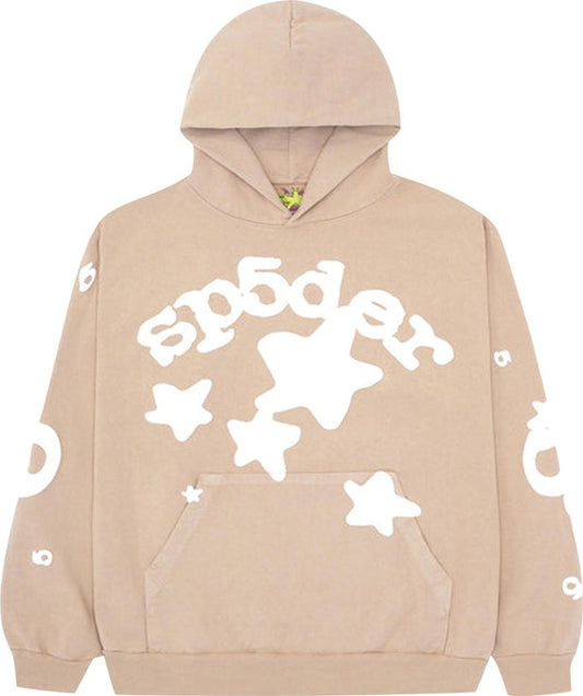 Sp5der Beluga Hoodie Sand