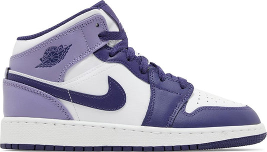 Jordan 1 Mid White Sky J Purple (GS)