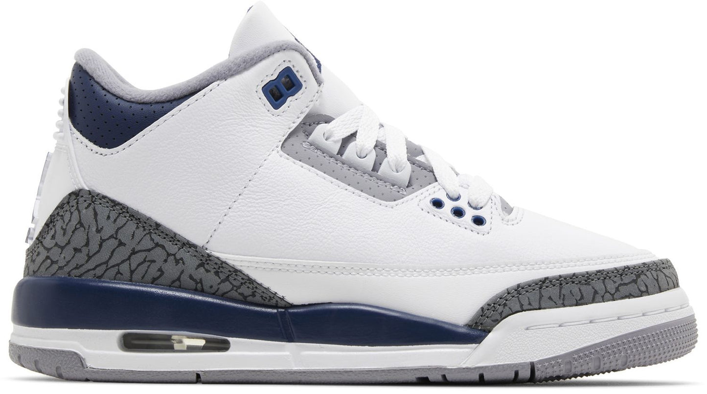 USED Jordan 3 Retro Midnight Navy (GS)