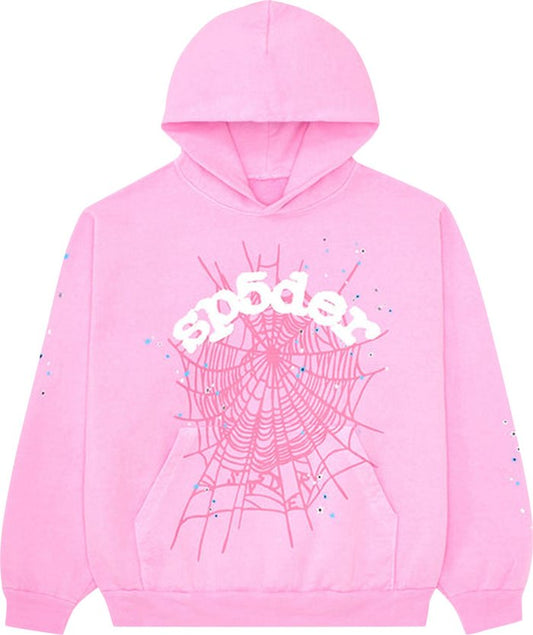 PROMO Sp5der OG Web Hoodie Pink