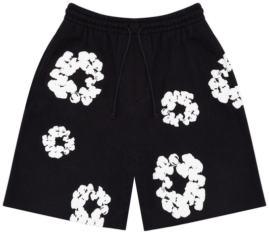 Denim Tears The Cotton Wreath Shorts Black