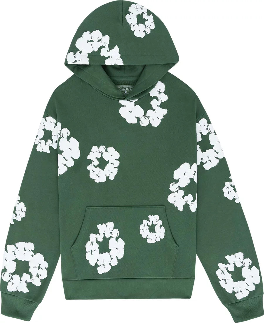 Denim Tears Cotton Wreath Hoodie Green