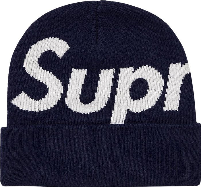 Supreme Big Logo Beanie Beanie (FW23) Navy