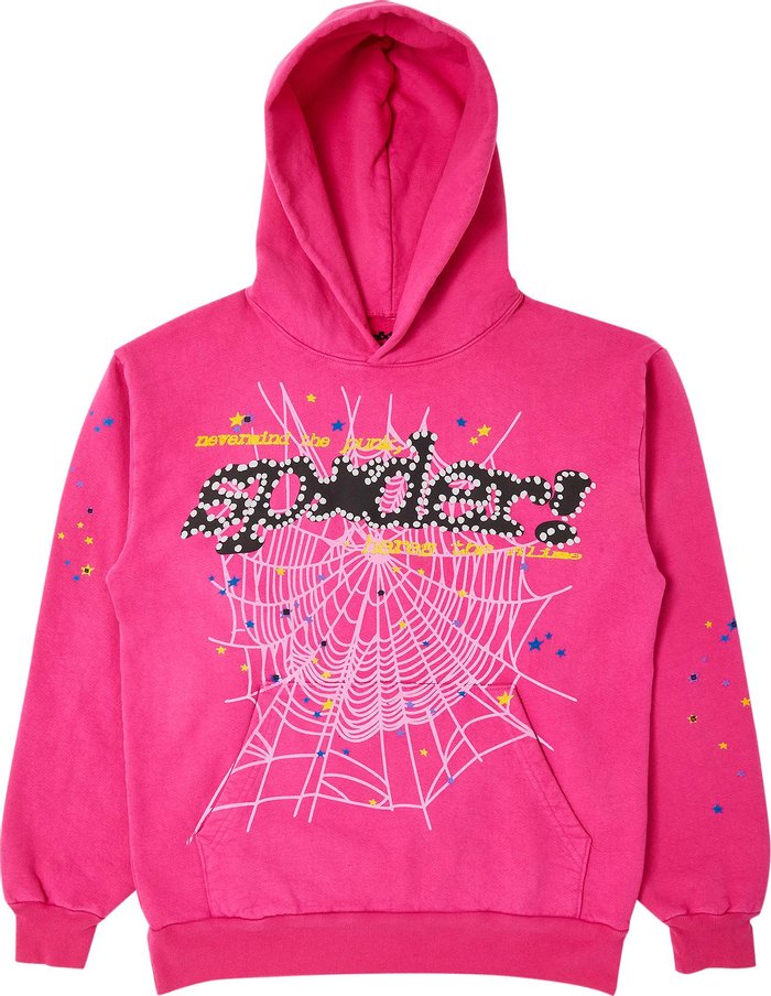 Sp5der P*NK V2 Hoodie Pink