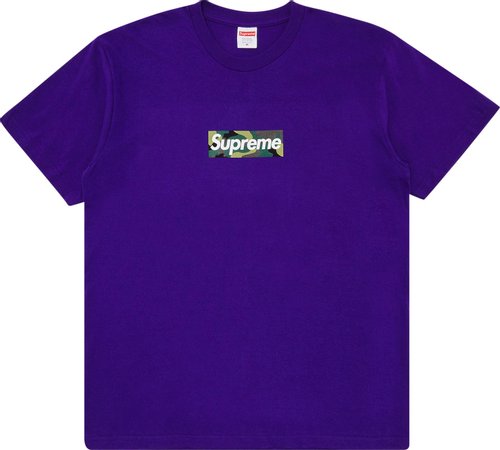 PROMO Supreme Box Logo Tee (FW23) Purple