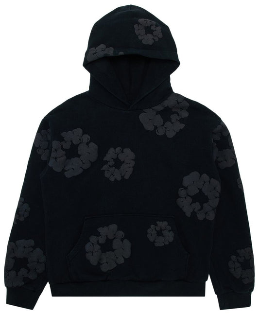 Denim Tears Mono Cotton Wreath Hoodie Black