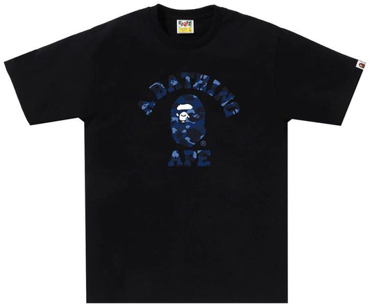 BAPE Color Camo College Tee Black/Navy