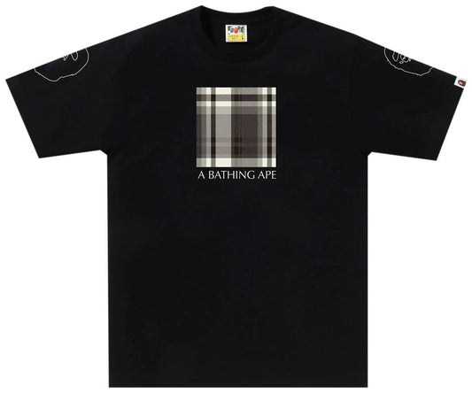 BAPE Check Box Tee Black