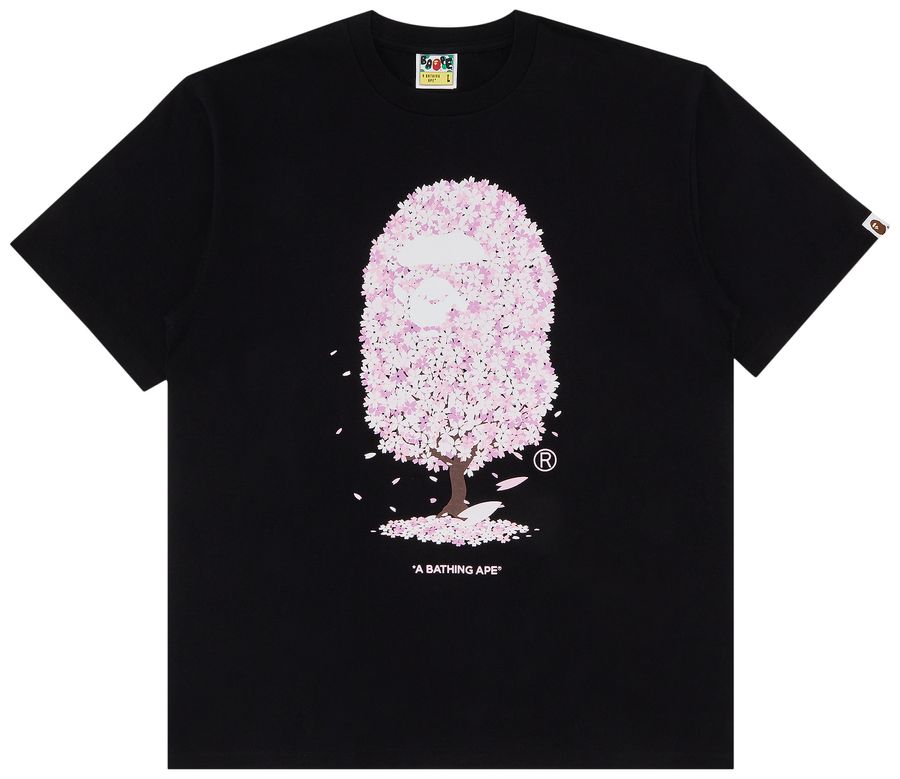 Bape Sakura Tree Tee Black