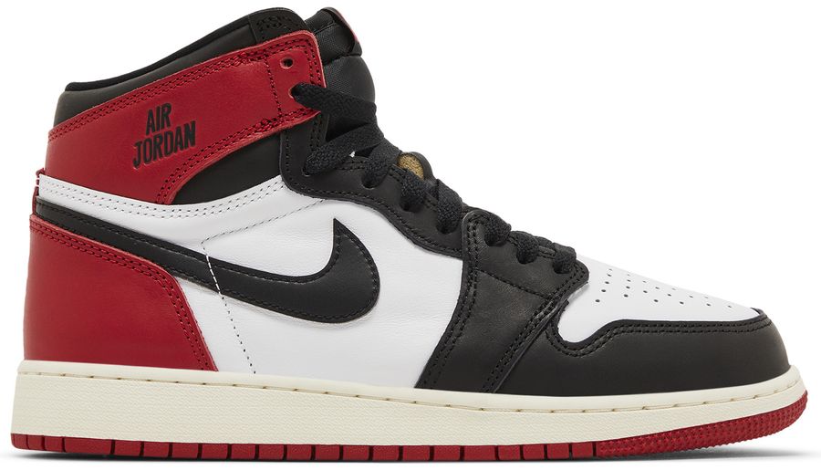 USED Jordan 1 Retro High OG Black Toe Reimagined (GS)