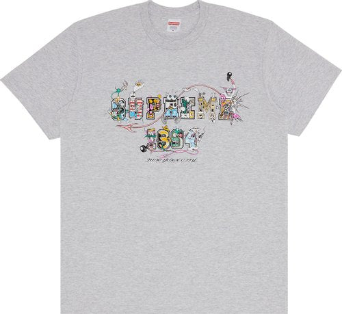 Supreme Varsity Tee Ash Grey