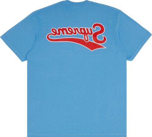 Supreme Backwards Tee Bright Blue