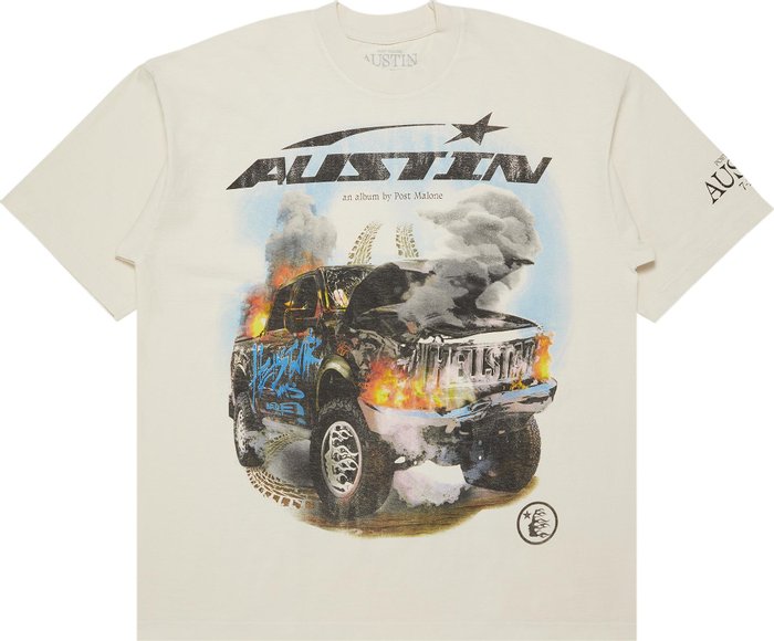 Black Friday Hellstar x Post Malone Austin Tee Cream