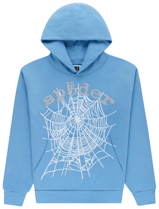SP5DER OG Web Hoodie Dusty Blue