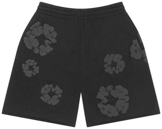 Denim Tears Mono Wreath Sweatshorts Black