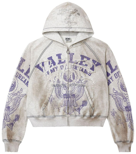 Vale Forever Army Zip Up 'Dirt/Grey'