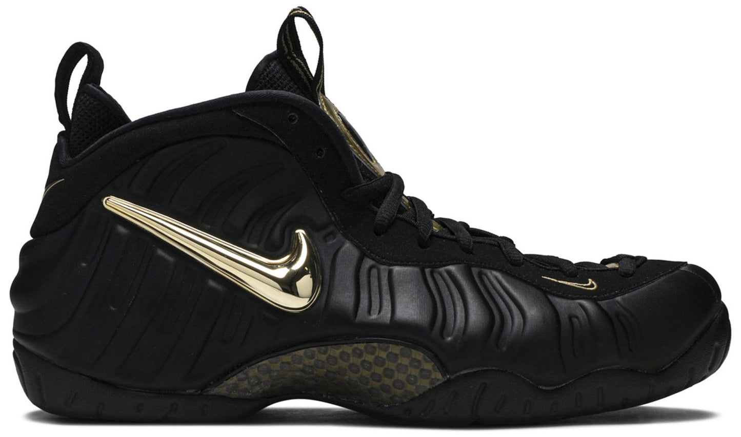 USED Nike Air Foamposite Pro Black Metallic Gold