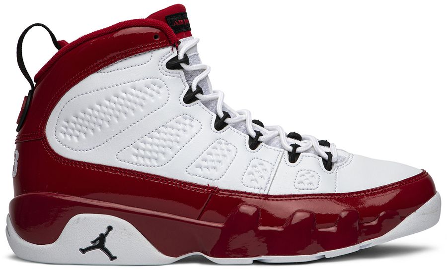 USED Jordan 9 Retro White Gym Red