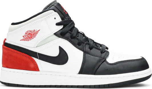 PROMO Jordan 1 Mid SE White Black Red Spruce (GS)