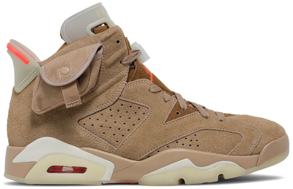 USED Jordan 6 Retro Travis Scott British Khaki