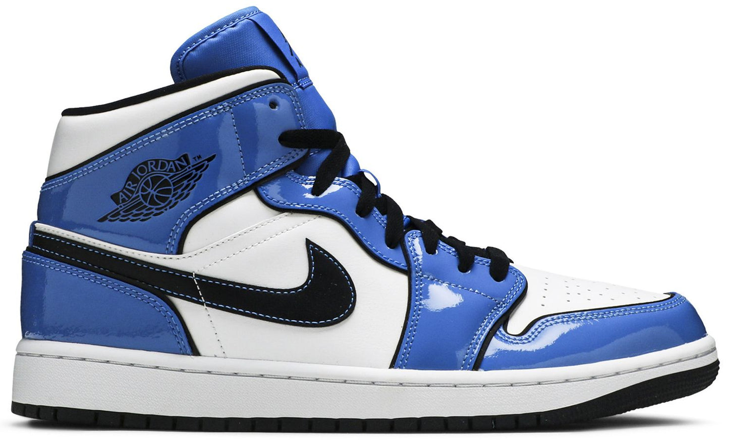 USED Jordan 1 Mid Signal Blue