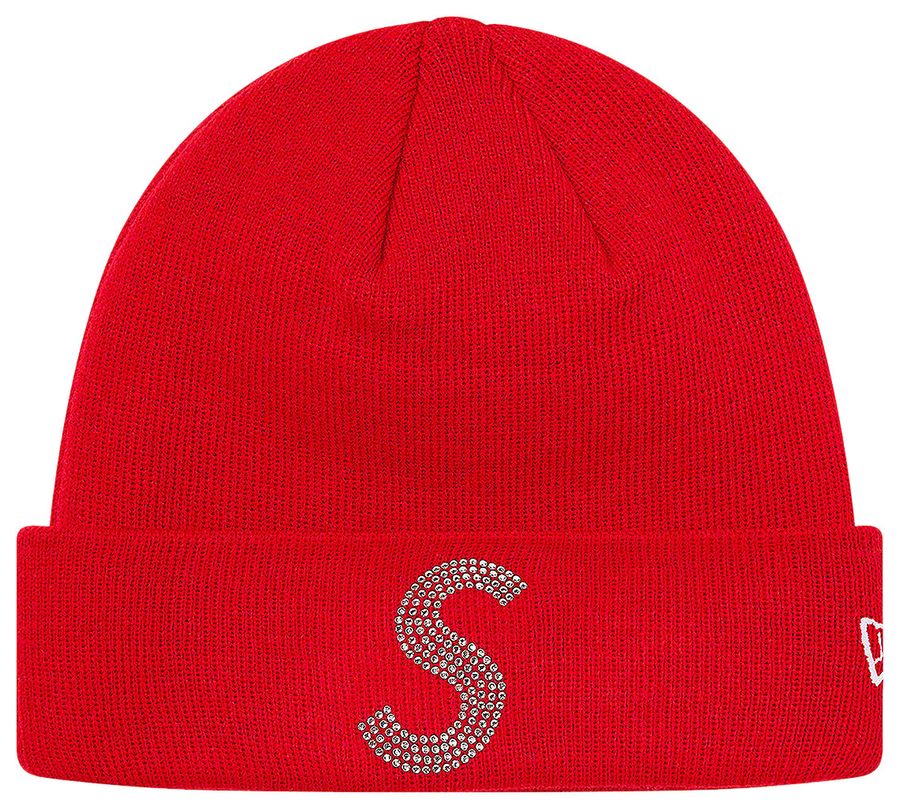 Supreme New Era Swarovski Rhinestone S Logo Beanie