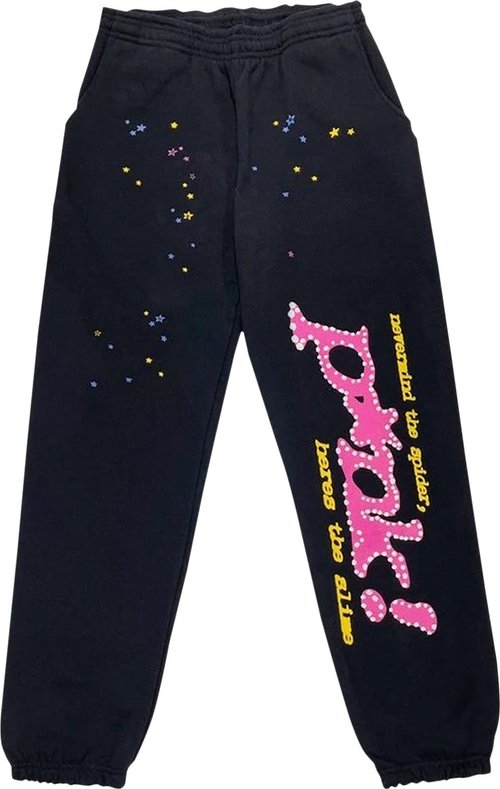 Black Friday Sp5der P*NK Sweatpants Black