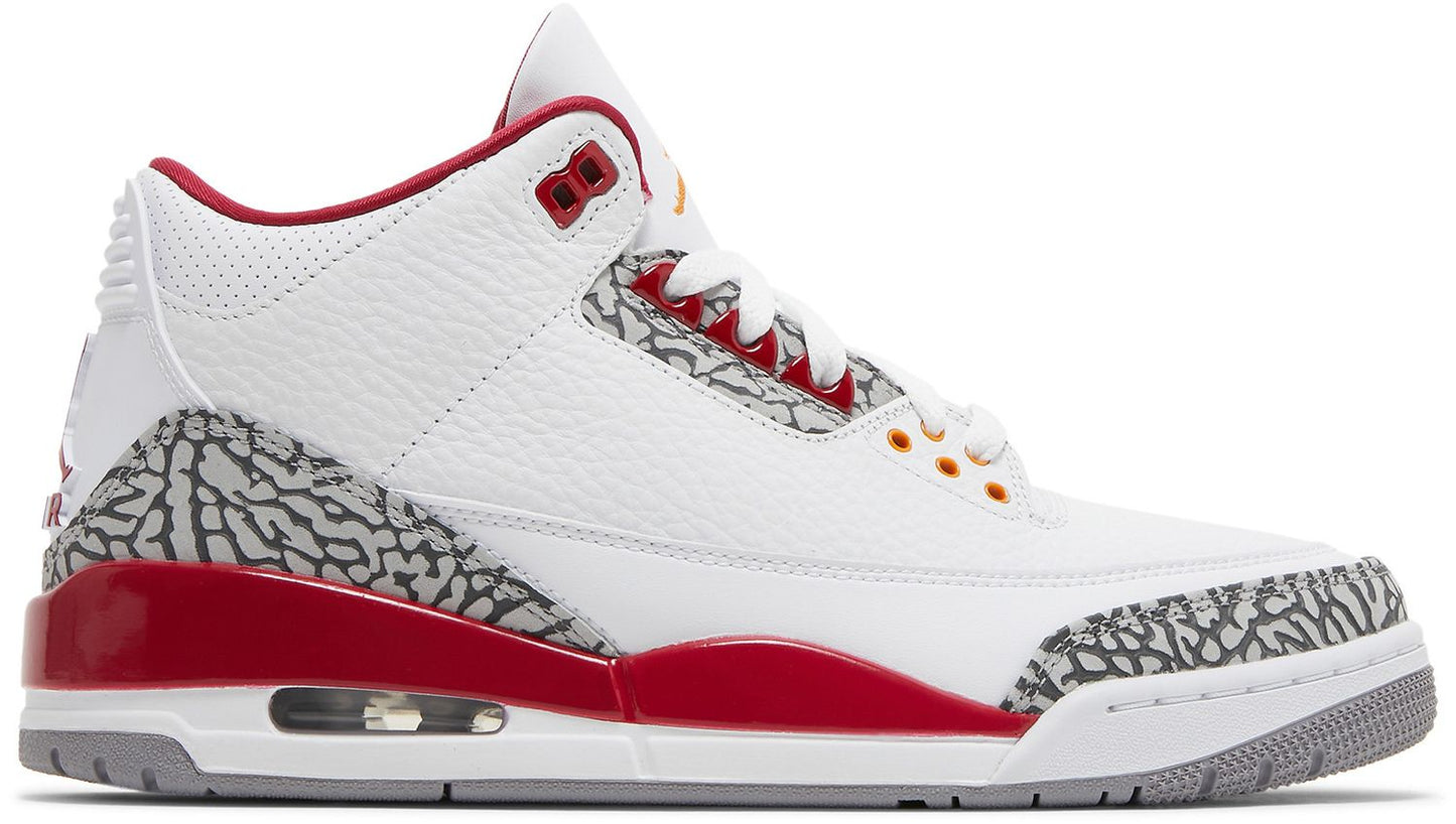 USED Jordan 3 Retro Cardinal Red