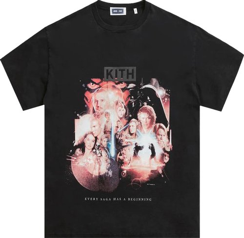 PROMO Kith x STAR WARS Beginning Vintage Tee Black