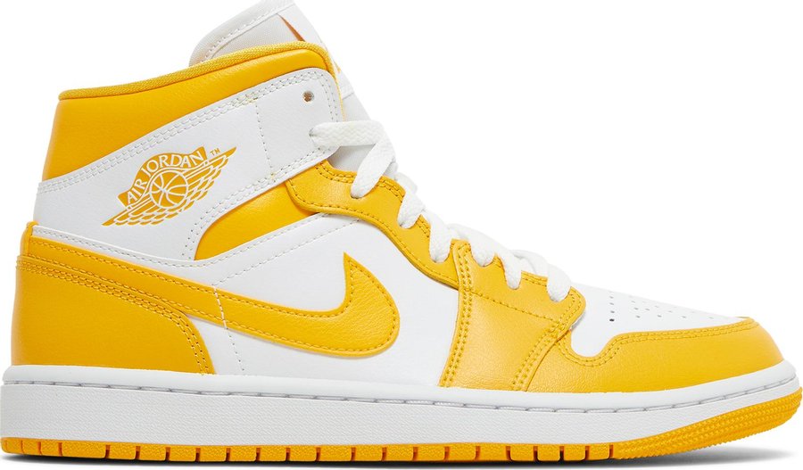 Jordan 1 Mid White University Gold (Women's)