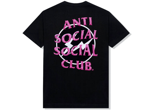 PROMO Anti Social Social Club Pink Fragment Tee Black