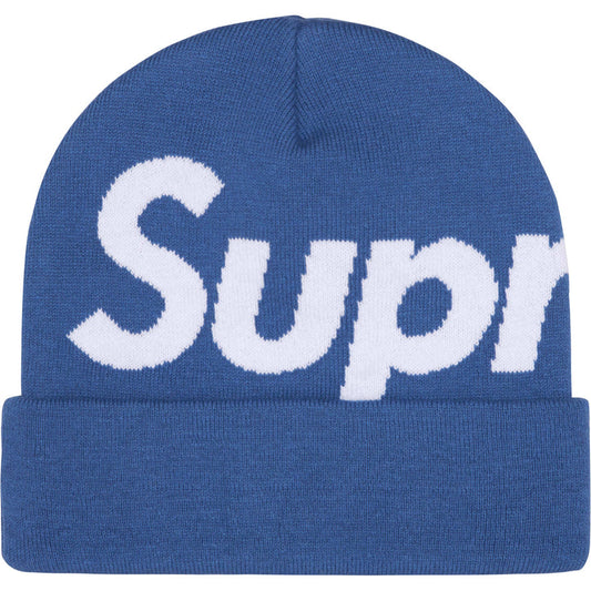 Supreme Big Logo Beanie (FW24) Blue