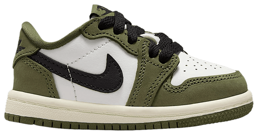 Jordan 1 Retro Low Medium Olive Summit White Sail Black