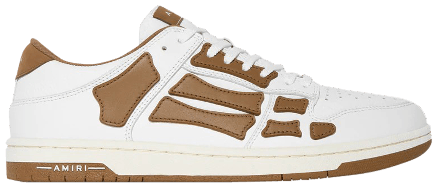 USED AMIRI Skel Top Low White Brown White