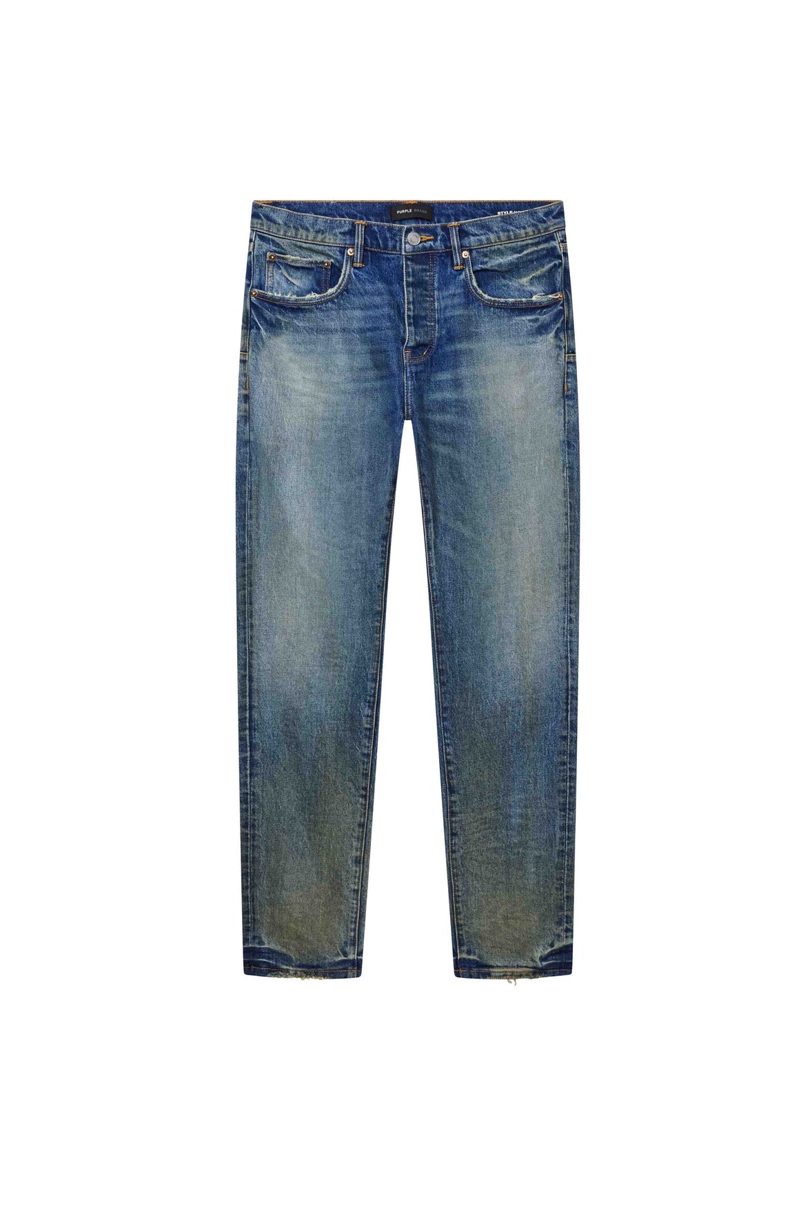 Purple Brand Skinny Cracked Bronze Denim Jean