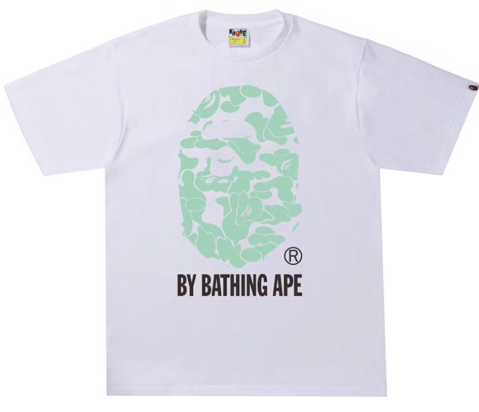 BAPE Text Code Camo By Bathing Ape Tee White