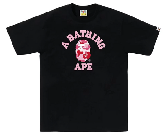 BAPE ABC Camo College Tee (SS25) Black/Pink